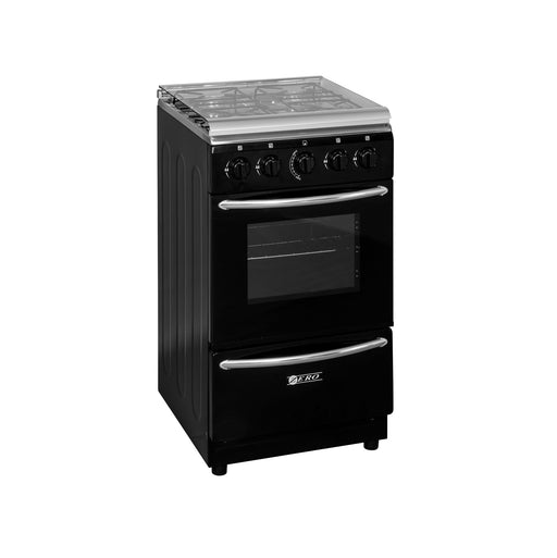 ZERO 4 BURNER FULL GAS STOVE BLACK ZERO