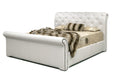 183CM VICTORIANA SLEIGHBED WHITE ALPI