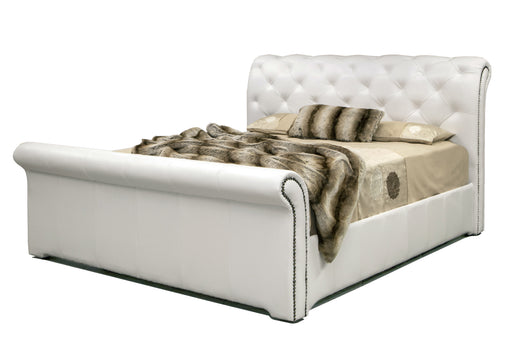 183CM VICTORIANA SLEIGHBED WHITE ALPI