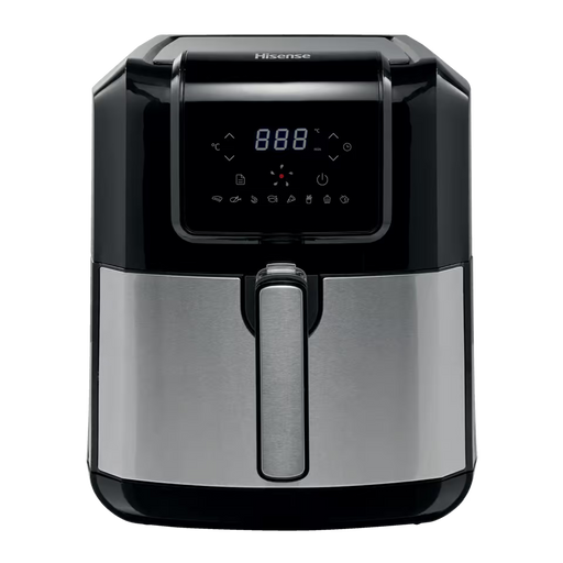 Hisense H06AFBS1S3 air fryer dual basket black design
