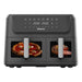 HISENSE 12L DOUBLE DOOR AIR FRYER - BLACK HISE