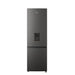 Black  Hisense refrigerator with water and ice dispenser on a white background - Nictus Namibia