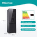 HISENSE 263L BLACK MIRROR B/FREEZER HISE