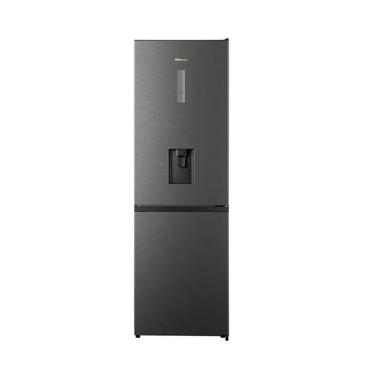 Hisense 298L fridge titanium inox front view