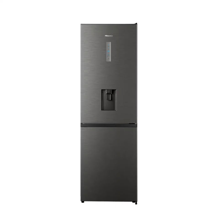 Hisense 298L fridge titanium inox front view