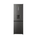 Hisense 298L fridge titanium inox front view