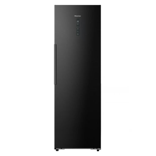 HISENSE 310L UPRIGHT FRIDGE FREEZER CONVERTABLE BLACK STEEL HISE