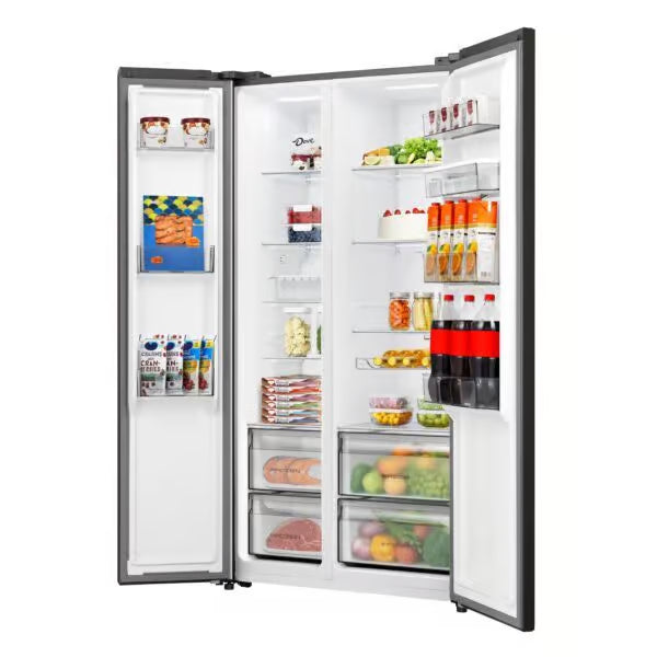 HISENSE 529L SBS FRIDGE WITH WATER DISPENSER BLACK MIRROR GL HISE