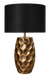 HAMMERED URN WITH BLACK SHADE NOLD