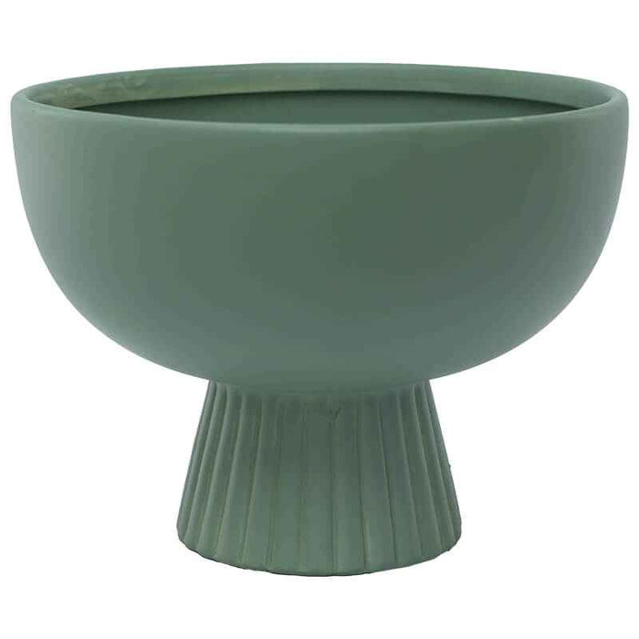 GREEN FTD DECOR VASE 18X24X24CM
