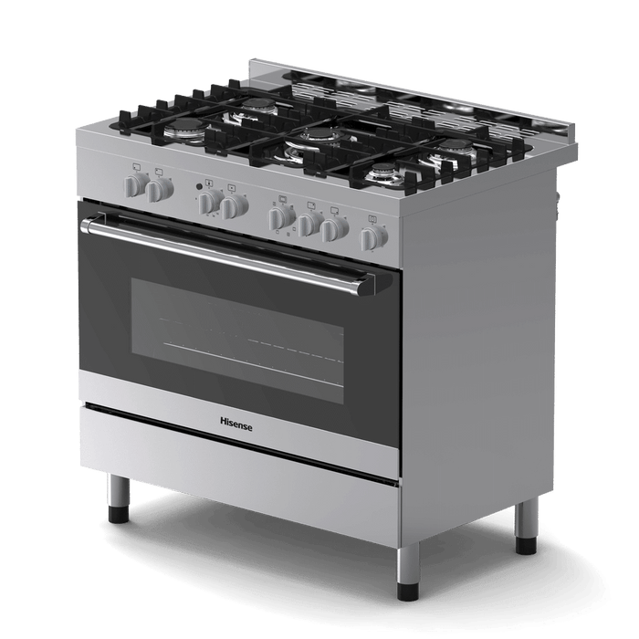 HISENSE 900MM FREE STANDING GS/ELEC COOKER HISE