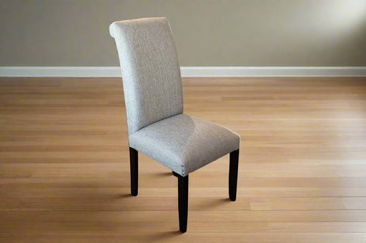 HIGHLAND CHAIR - ROC FABRIC + DARK WALNUT LINEAR CLASSICA