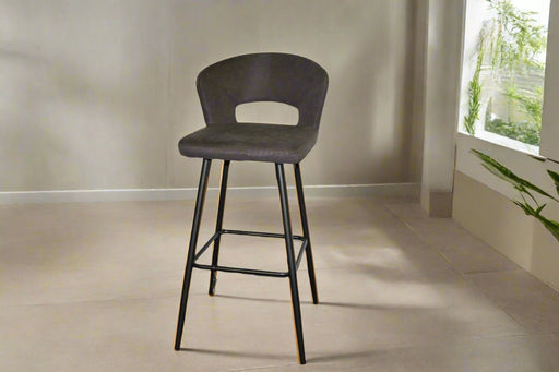 HOLY Bar chair in a grey fabric