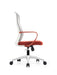 HT-501BWR MIDBACK CHAIR 120KG WHITE/RED STELLAR LIMITED