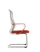 HT-501DWR VISITOR CHAIR 120KG (WHITE FRAME/ RED SE STELLAR LIMITED