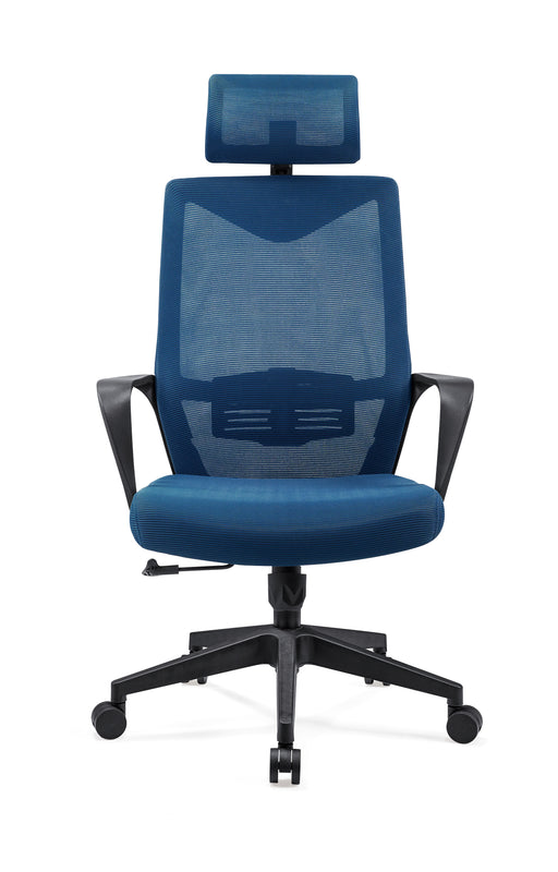HT-8097AF HIGH BACK REV CHAIR (BLACK FRAME/ BLUE) STELLAR LIMITED