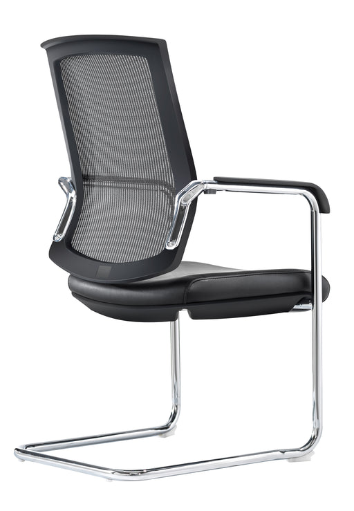 HT9087D VISITOR CHAIR MESH BACK BLACK STELLAR LIMITED