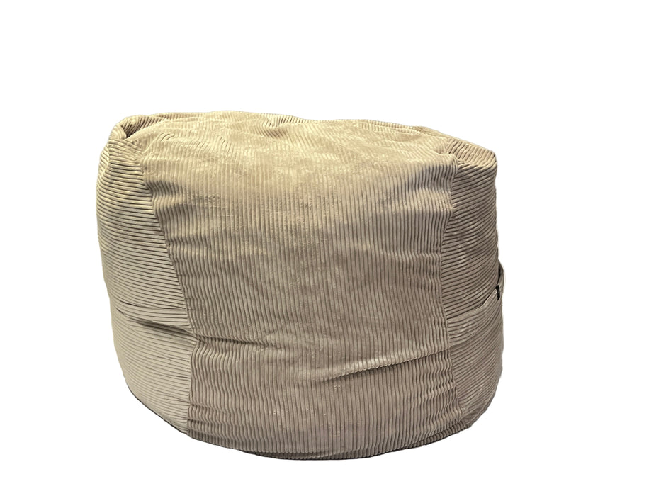JUMBO BEANBAG CORD VELOURS PLATINUM VETS