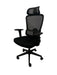 HT-507A HIGH BACK REV CHAIR (BLACK FABRIC) 130KG STEL