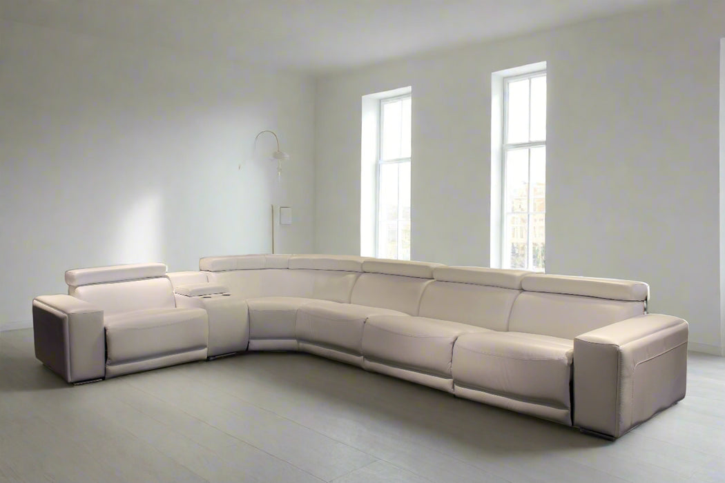 6PCE MAVERICK LOUNGE SUITE F/L - CG WHITE EARTHLINE FURNITURE