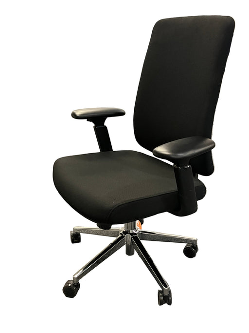 HT-416BX MEDIUM BACK ERGONOMIC CHAIR (BLACK -120KG) STEL
