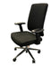 HT-416BX MEDIUM BACK ERGONOMIC CHAIR (BLACK -120KG) STEL