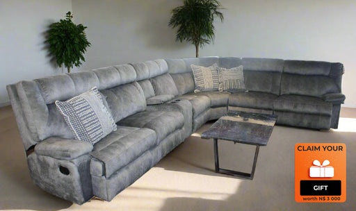 5PCE MATERA 2ACT MODULAR SUITE FABRIC EARTHLINE FURNITURE