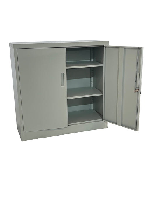 2-DOOR FILING CABINET (INNER HANDLE - 900X900X400MM) WHITE STEE