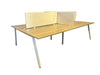 4-WAY FACE TO FACE CLUSTER - A-FRAME (1350X800MM) COIMBRA/ W DESK