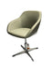 SWIVEL AND TILT OFFICE CHAIR - 120KG - WHITE&GREY STEL
