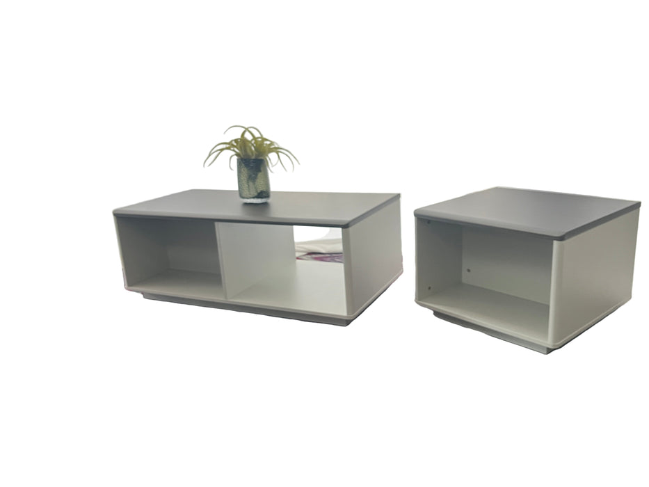 OZ-3715-12 + OZ-3715-06 COFFEE AND SIDE TABLE (MUSHANGOK/GRE STEL