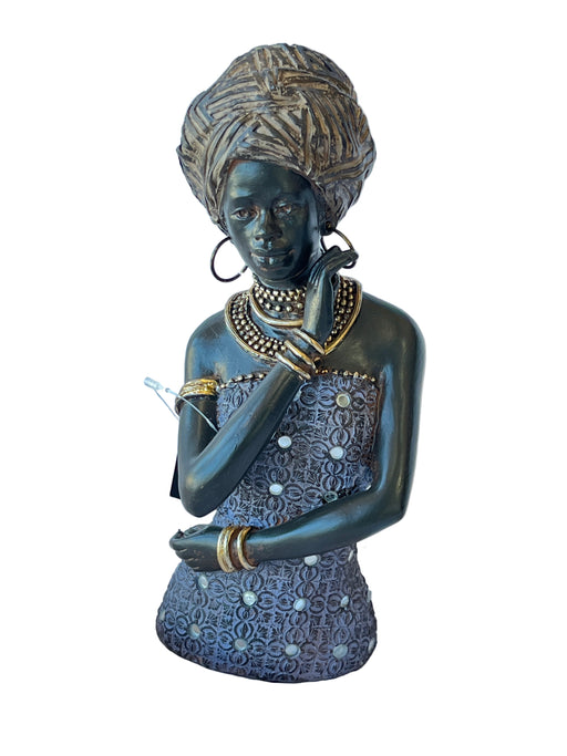 MAMBILA LADY WITH NECKLACE 27CM TRAN