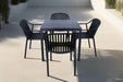 5PCE ALME OUTDOOR DINING SET GREEN FUYA
