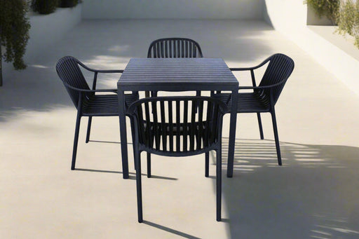 5PCE ALME OUTDOOR DINING SET GREEN FUYA