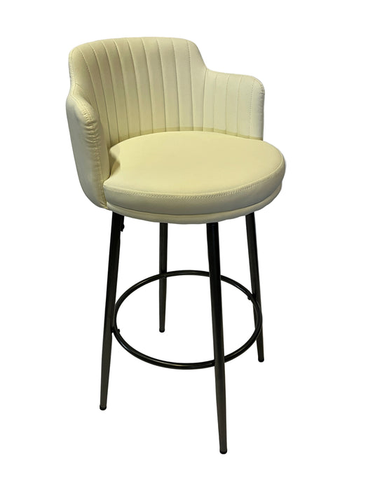 SWIVEL BAR CHAIR WHITE ANJI