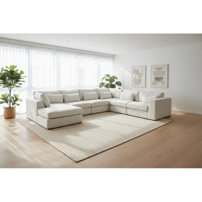 6PCE ASHBY MODULAR SUITE - BERMUDA SNOW EART