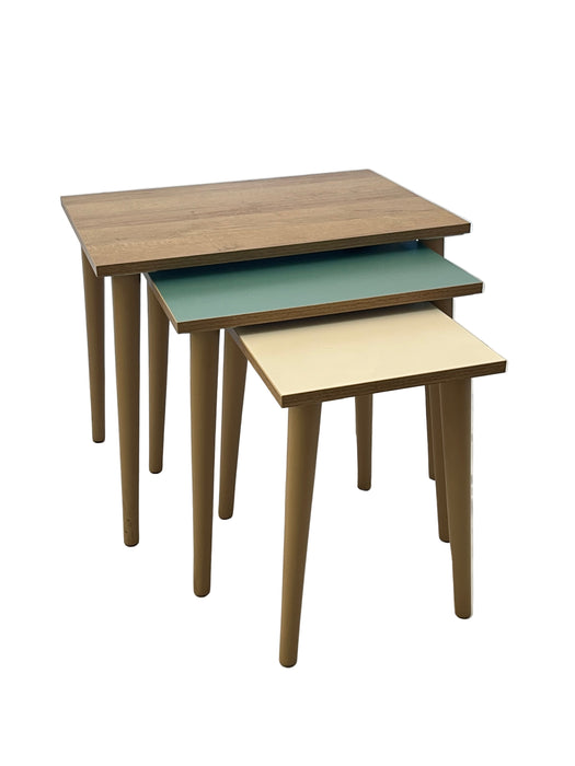 Wooden chair with a unique design on a white fabric background