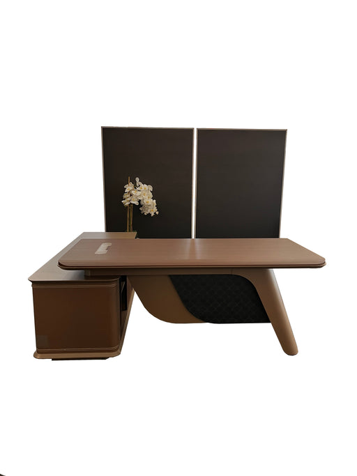 STL03-2018 EXECUTIVE DESK 2M BROWN OAK OFIN