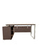 Bathroom vanity with sink and mirror against a textured wall.