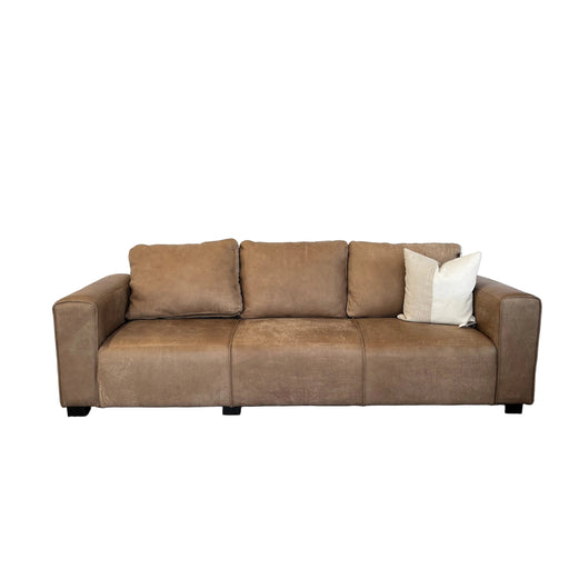 3DIV KELEKA COUCH - FULL LEATHER BOMBADIER TAUPE LOCA