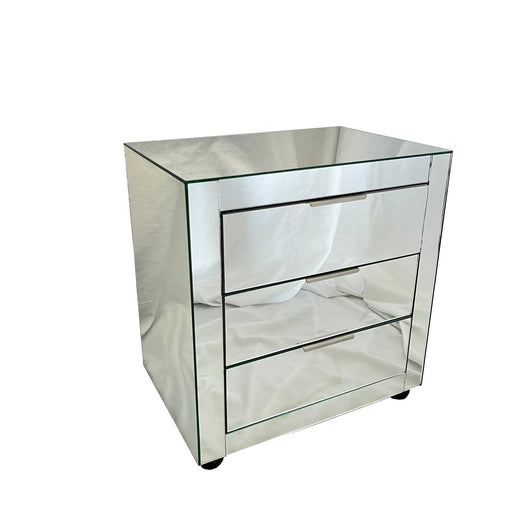 MIRROR PEDESTAL WITH DIAMOND HANDLE HINT