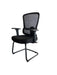HT-507D VISITOR CHAIR (BLACK FABRIC) 120KG STEL