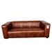 3DIV CAPELLA COUCH FULL LEATHER CAT 1 - CUMULUS CHESTNUT EART