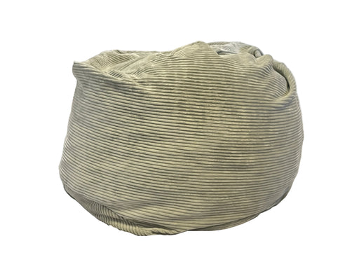 Green textured bag on a white background