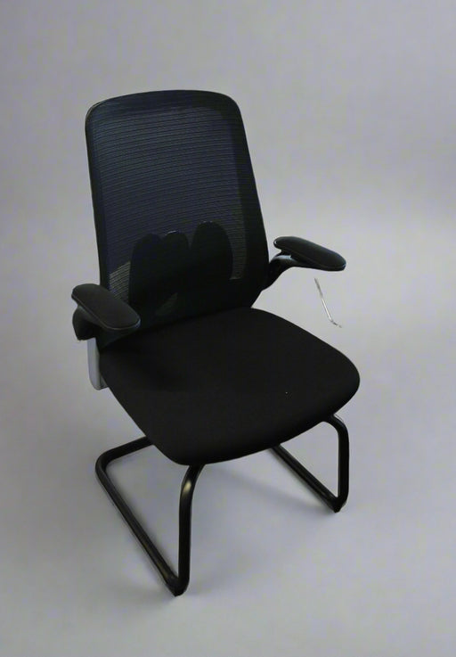 HT-286D VISITOR CHAIR (BLACK-120KG) STELLAR LIMITED