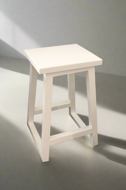 WHITE COUNTER TOP CHAIR 750MM HIGH COOL CUPBOARDS