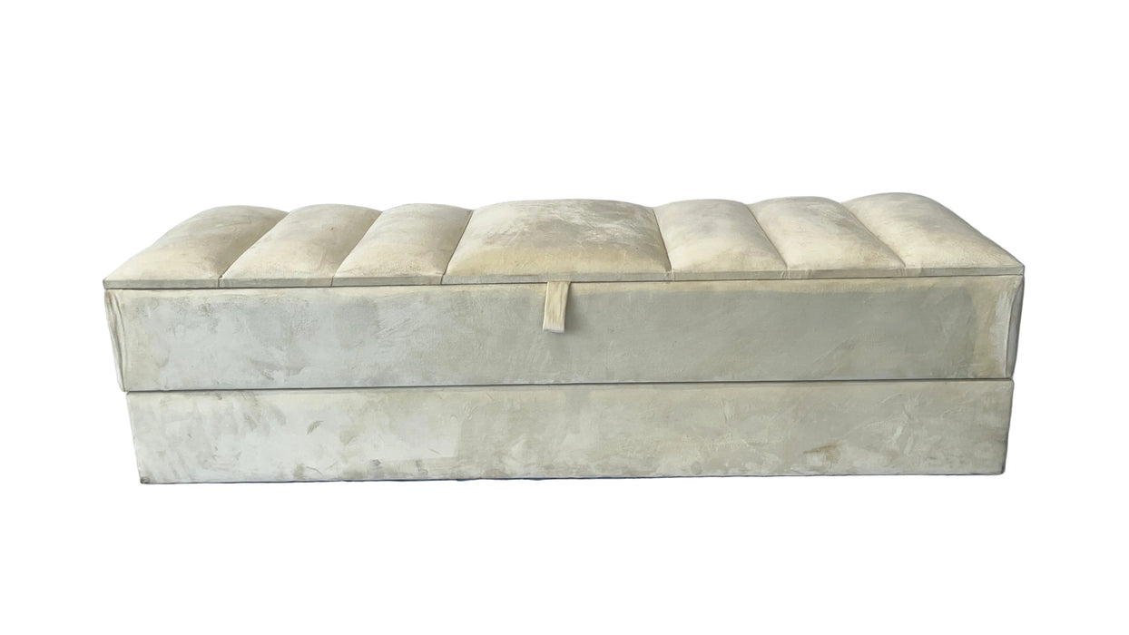 183CM DEBUTTONED STORAGE BOX WITH DRAWER