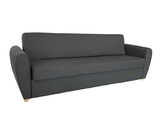 Gray sofa on a white background