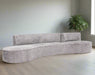 2 PCE QUANTIANO LOUNGE SUITE LIGHT GRAY INTERSOFA