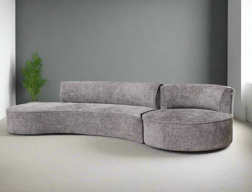 2 PCE QUANTIANO LOUNGE SUITE DARK GRAY INTERSOFA